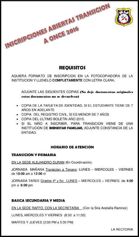 inscripciones